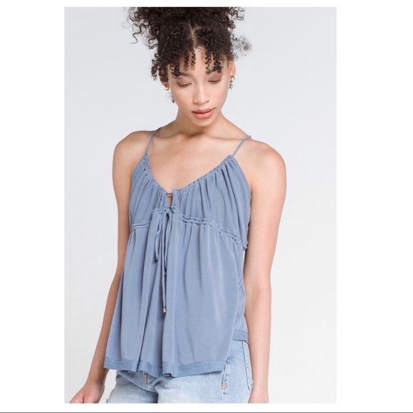 FREE PEOPLE BOHO FLOWY TANK TOP TEE A2C - Picture 12 of 13